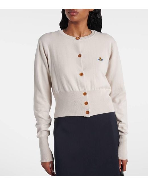 Cardigan Bea Orb De Algodon Y Cachemir Vivienne Westwood de color Natural