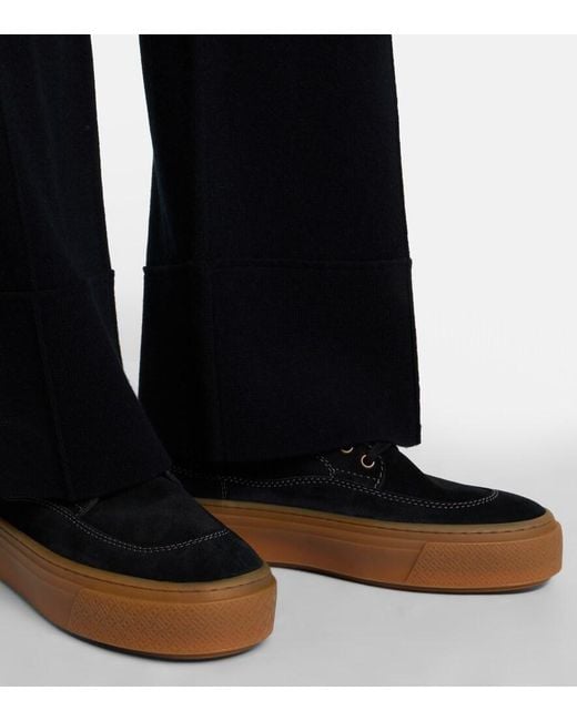 Hogan Black H705 Suede Sneakers