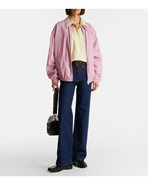 Agolde Blue Harper Mid-Rise Straight Jeans