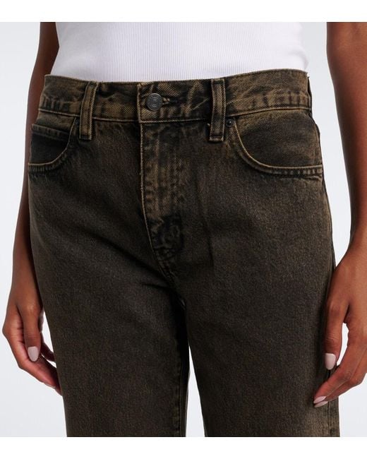 FRAME Gray Hang Straight Jeans