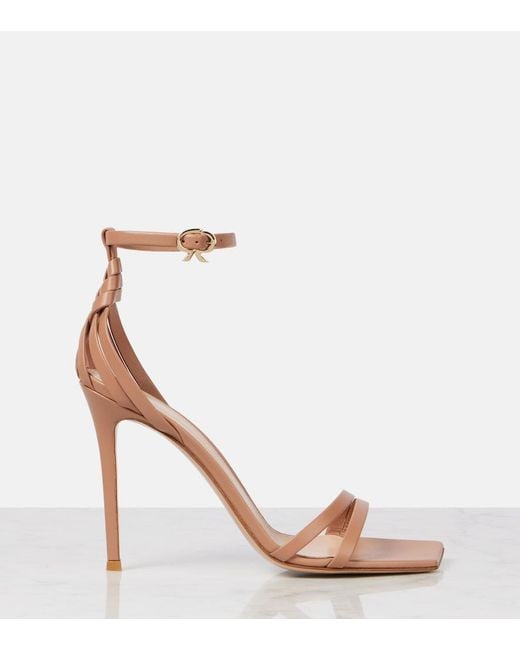 Gianvito Rossi Brown Leather Sandals