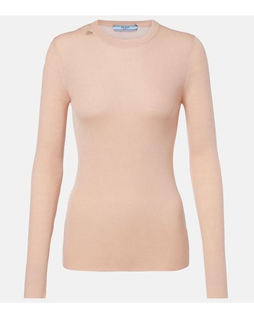 Prada Pink Virgin Wool Sweater