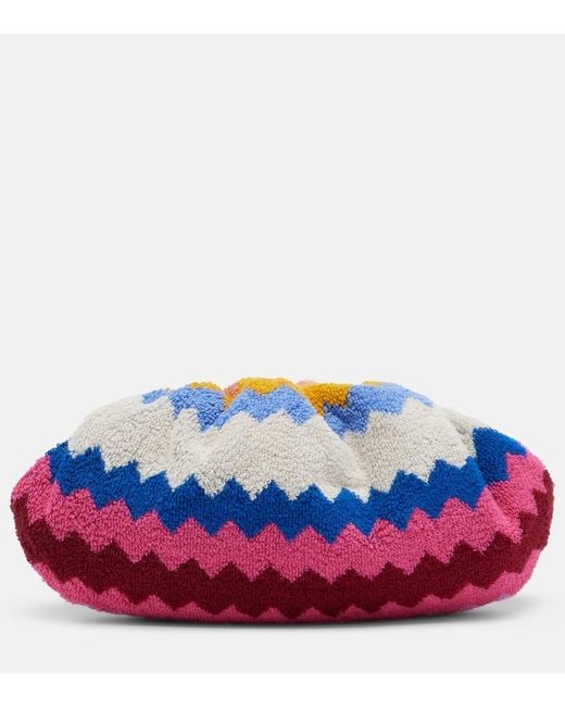 Missoni Red Zigzag Small Terry Clutch