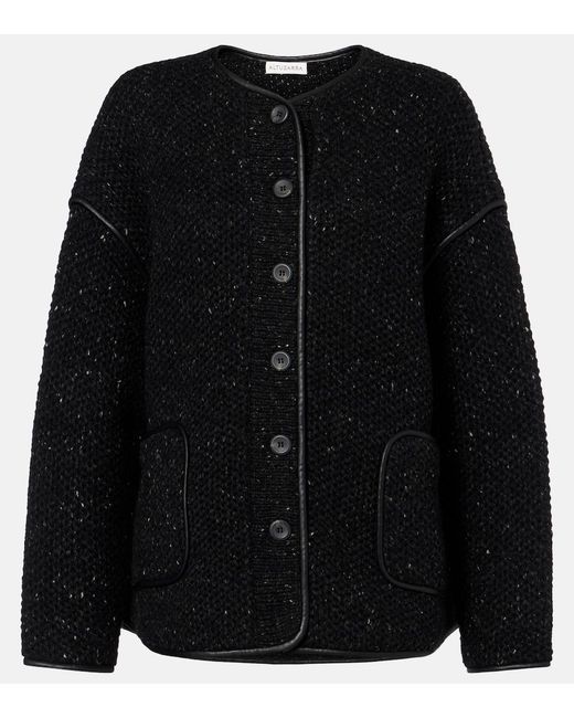 Altuzarra Black Medrano Knitted Wool-Blend Jacket
