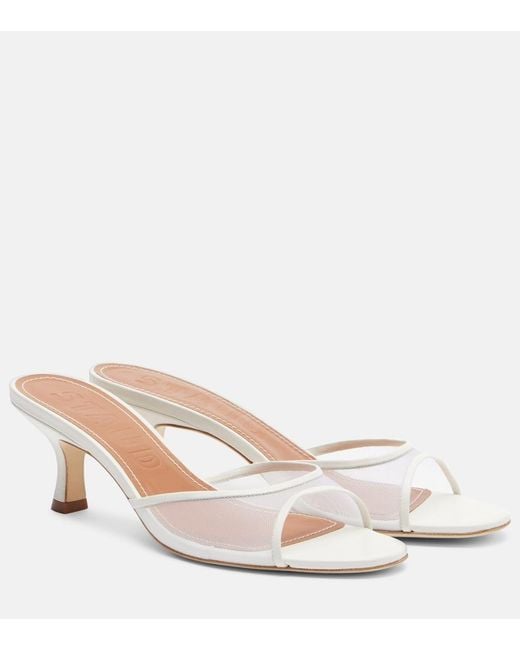 Staud Natural Brigitte Mesh Mules