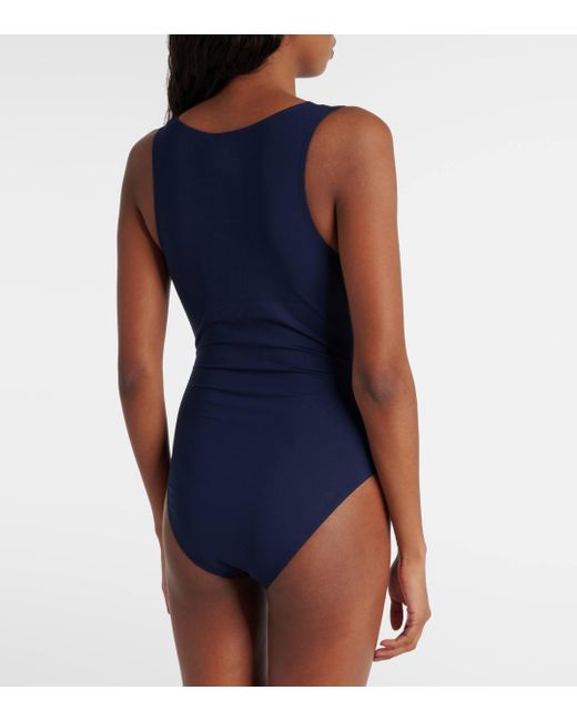 Gucci Blue Interlocking G Swimsuit
