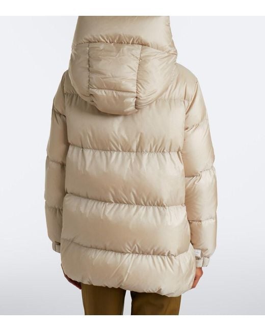Max Mara Natural Hooded Down Jacket