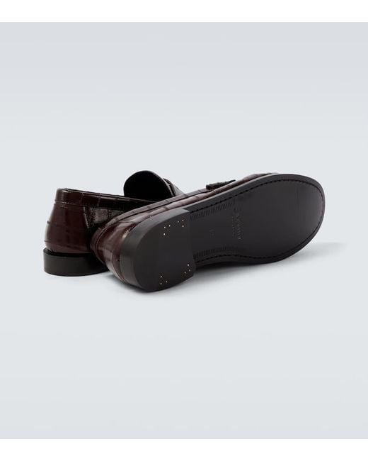 Saint Laurent Black Le Loafer Leather Penny Loafers for men