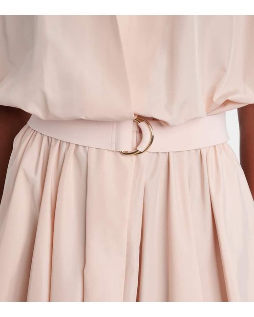 Norma Kamali Pink Flared Midi Dress