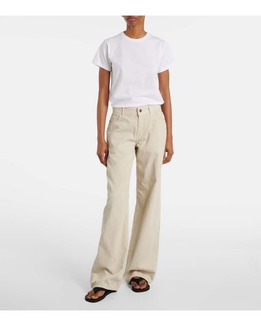 The Row Natural Weite Hose Eglitta Aus Baumwoll-Cord