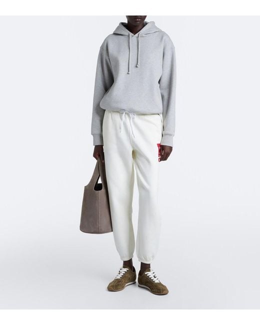 Polo Ralph Lauren White Cotton-Blend Jersey Sweatpants