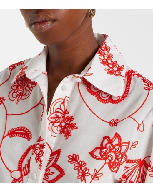 Eres Izana Embroidered Cotton-Blend Shirt