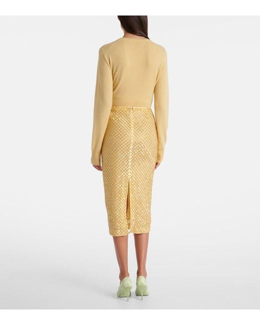 Veronica Beard Yellow Midirock Allora