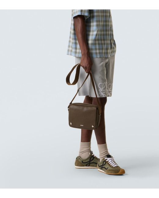 Loewe Natural Pebble Medium Leather Messenger Bag for men