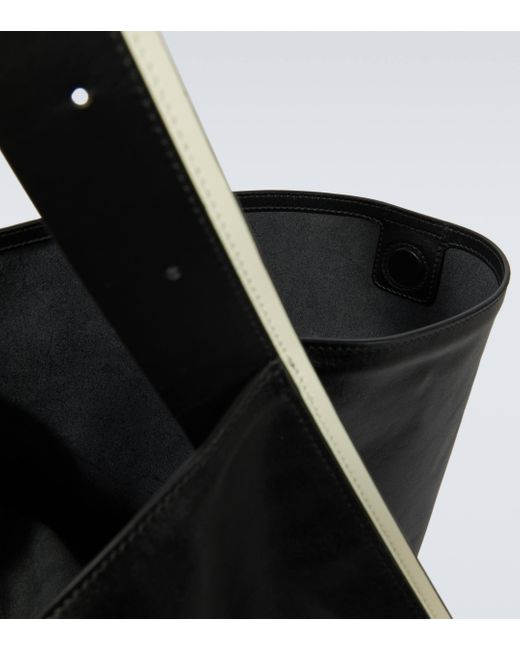 Cabas en cuir Jil Sander pour homme en coloris Black