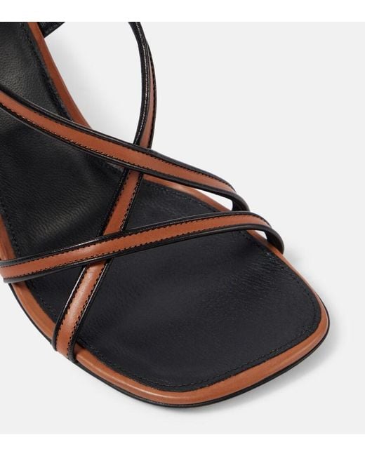 Dries Van Noten Black 95 Leather Sandals