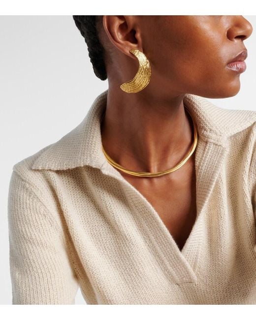 YSSO White Lydia 24Kt-Plated Choker