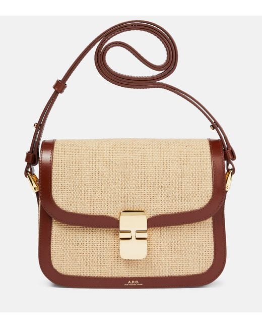 A.P.C. Natural Grace Small Canvas Shoulder Bag