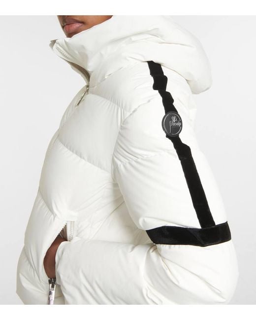 Fusalp White Barsy Quilted Ski Jacket