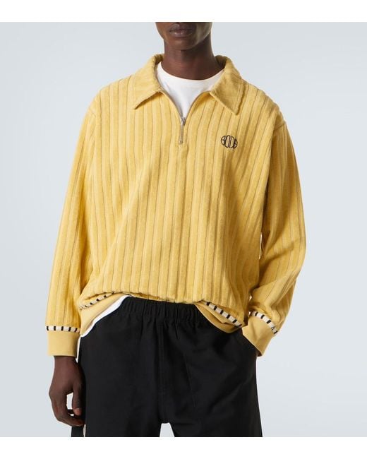 Pullover Croquet Ground di Bode in Yellow da Uomo