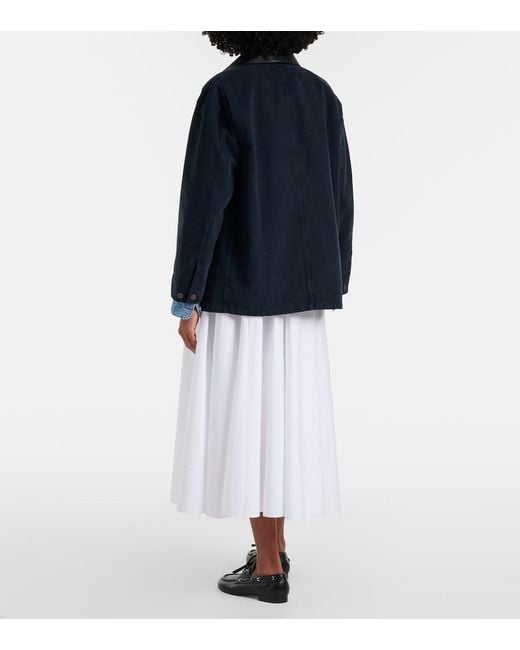 Polo Ralph Lauren White Paneled Midi Skirt