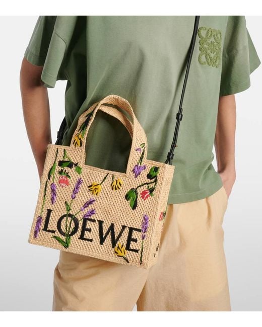 Loewe Metallic Small Font Tote