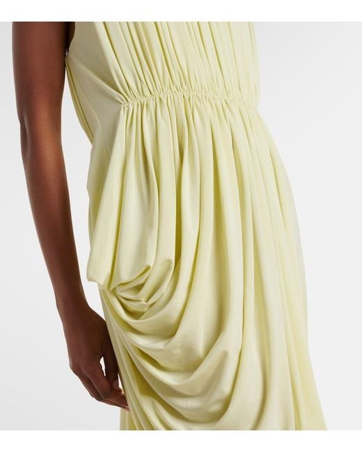 Stella McCartney Metallic Crepe Jersey Bustier Dress