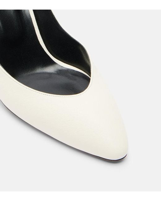 Jude White Haze Leather Pumps