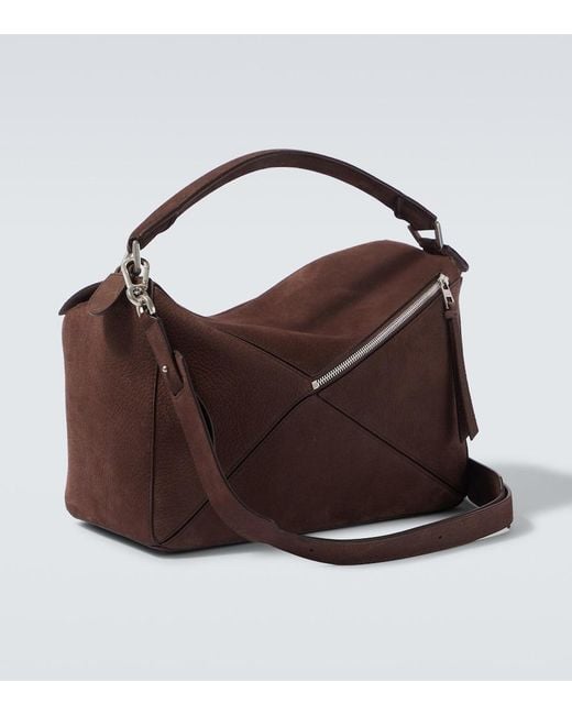 Borsa Puzzle Large di Loewe in Brown da Uomo