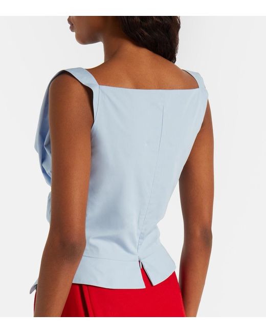 Vivienne Westwood Blue Sunday Cotton Bustier Top