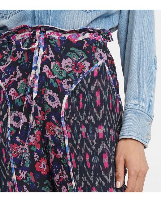 Isabel Marant Blue Ryama Floral Pants