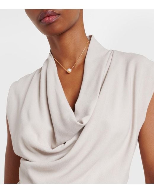 TOVE Natural Nuala Draped Top