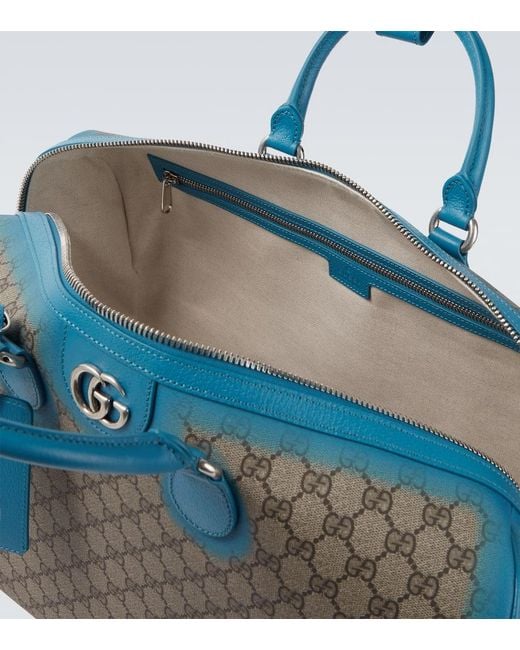 Gucci Blue Gg Duffel Bag for men