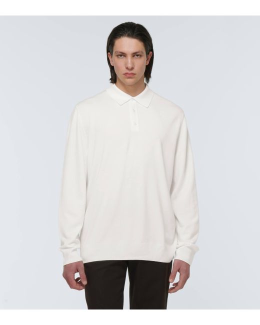 Berluti White Wool Polo Shirt for men