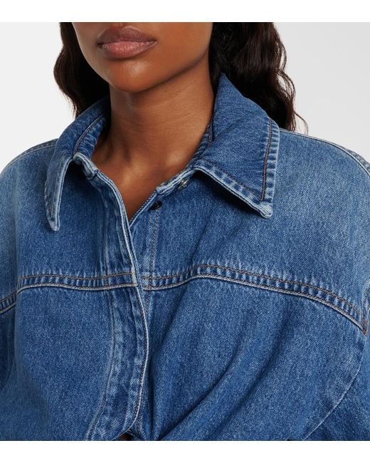 Sportmax Blue Fiesta Denim Shorts