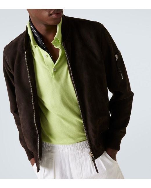 Tom Ford Green Cotton Polo Shirt for men