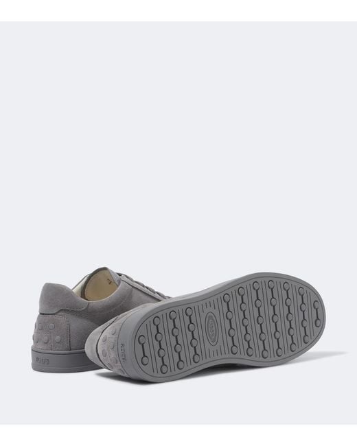 Tod's Gray Suede Sneakers for men