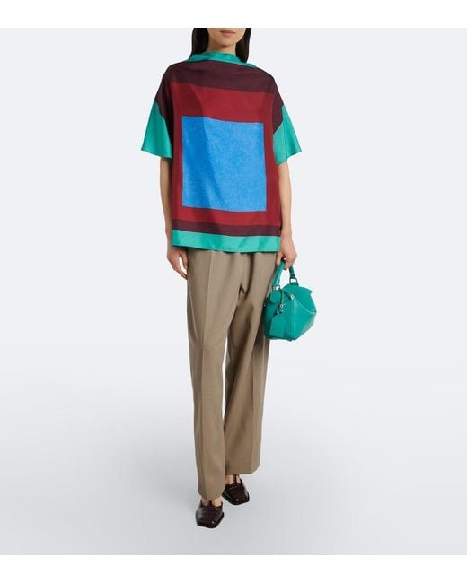 Borsa Featherlight Puzzle Small di Loewe in Blue