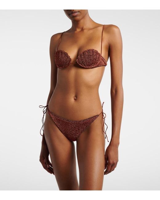 Oseree Red Lumiere Shell Bikini