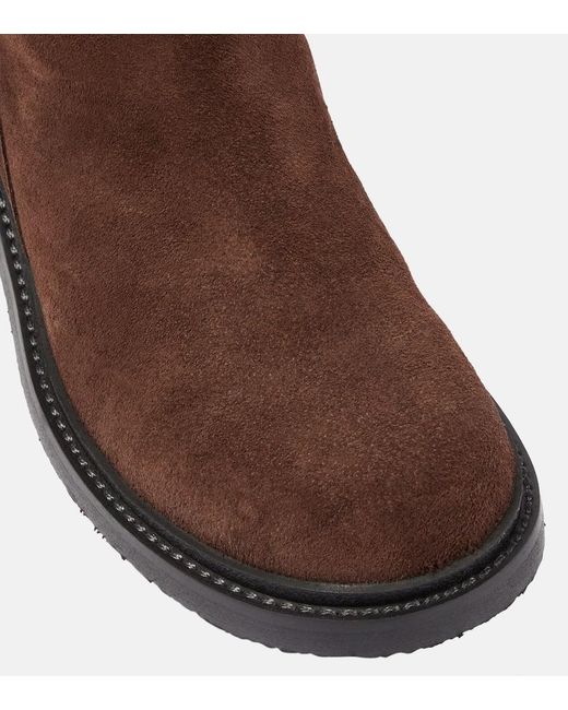 See By Chloé Brown Stiefel Joice aus Veloursleder