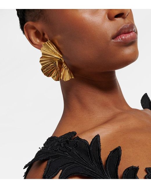 Jennifer Behr Metallic Ohrringe Darya, 18Kt Vergoldet