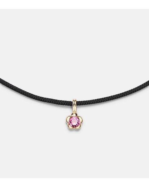 STONE AND STRAND Metallic Festival Vibes 14Kt Choker With Tourmaline