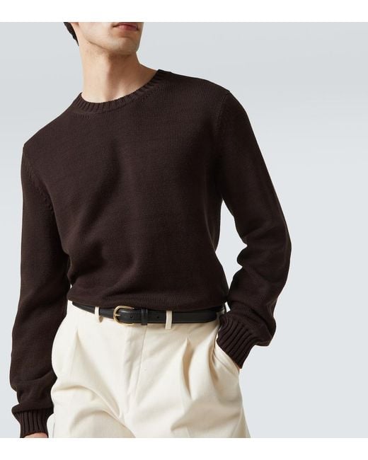 Saman Amel Pullover Aus Baumwolle in Black für Herren