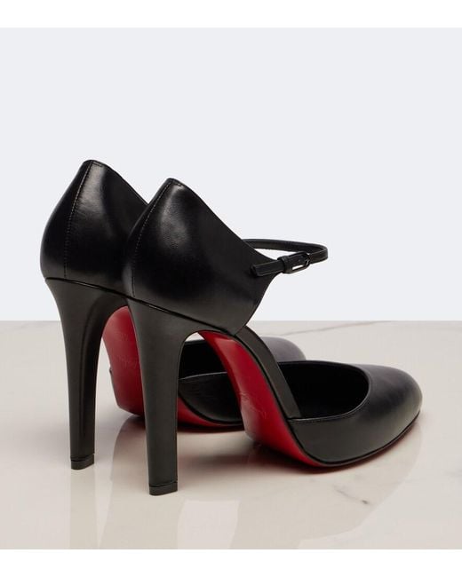 Christian Louboutin Black Fanny Leather Pumps