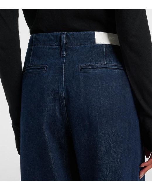 Re/done Blue Triuser High-Rise Wide-Leg Jeans