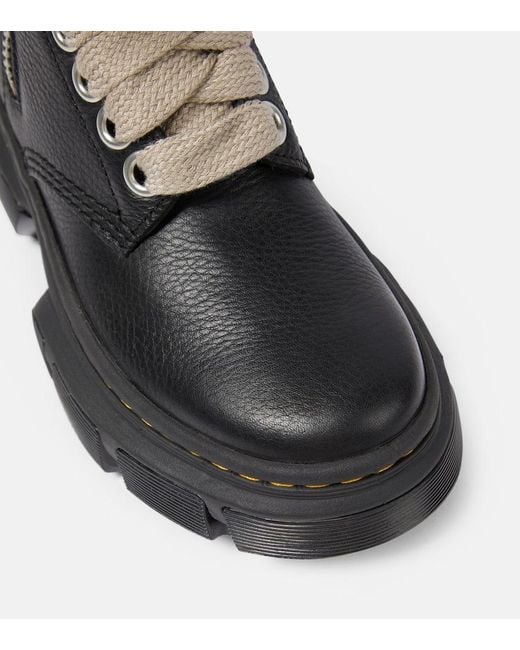 Rick Owens Black X Dr. Martens 1460 Dmxl Jumbo Lace Leather Boots