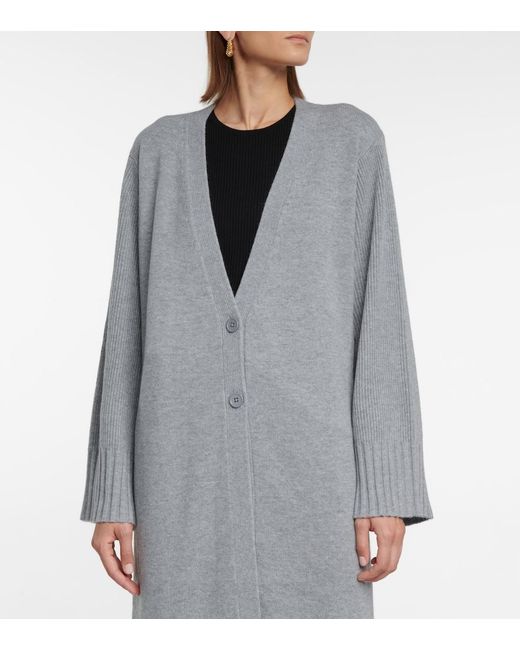 Dorothee Schumacher Gray Modern Statements Wool And Cashmere Cardigan