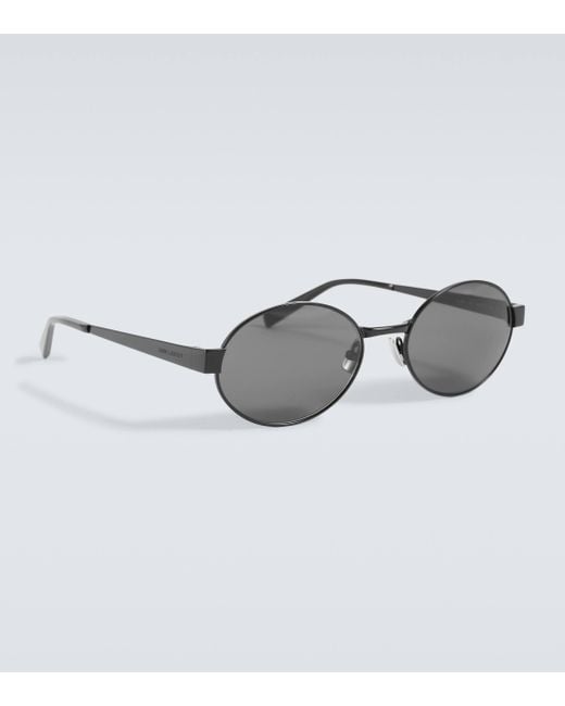 Saint Laurent Gray Sl 692 Round Sunglasses for men