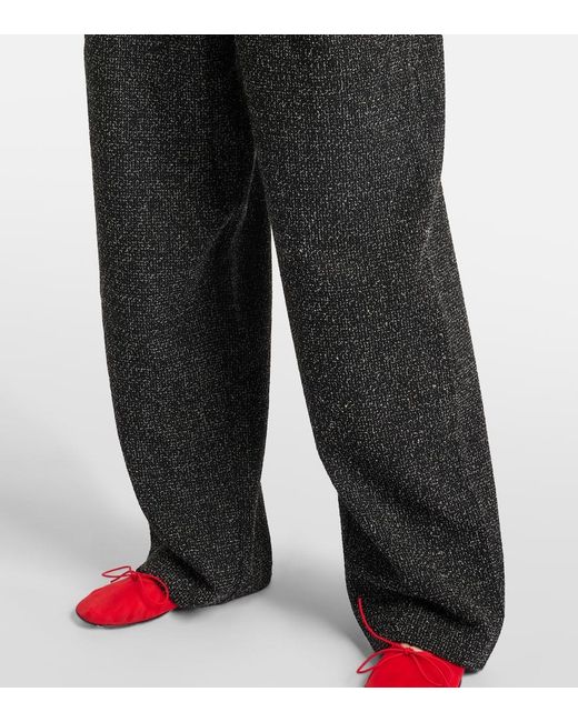 Proenza Schouler Black Label Eleanor Tweed Wide-Leg Pants