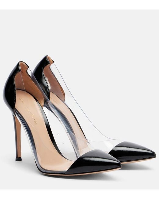 Gianvito Rossi Black Gianvito Leather-Trimmed Pumps